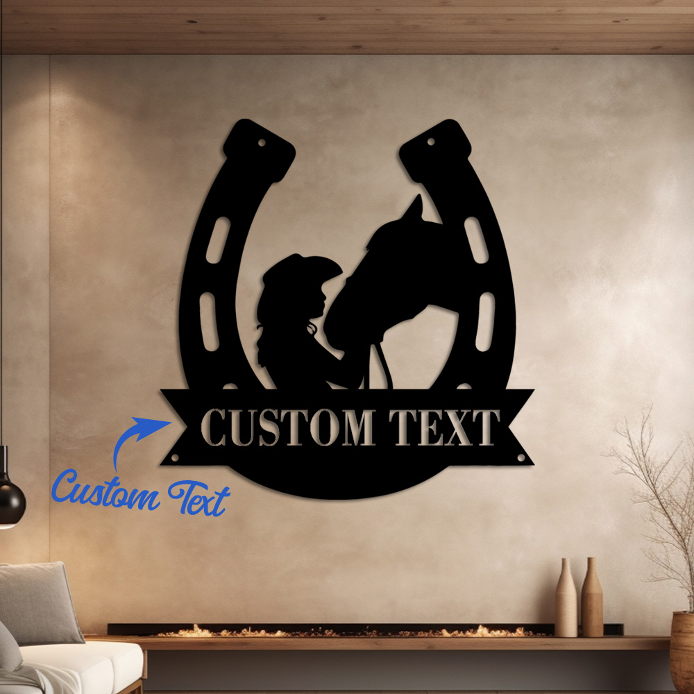 1pc Fashion Customized Horsesh - Home Decor Room บทวิจารณ์และราคา