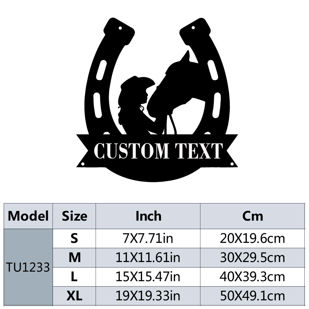 1pc Fashion Customized Horsesh - Home Decor Room บทวิจารณ์และราคา