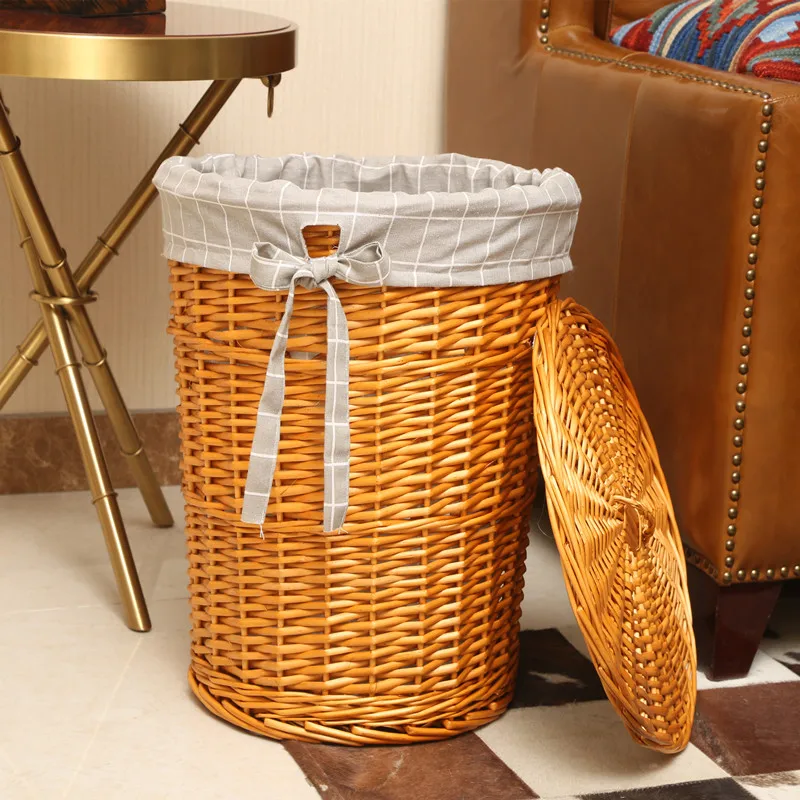 Rattan Hamper Stylish Laundry  - Home Decor Rattan บทวิจารณ์และราคา