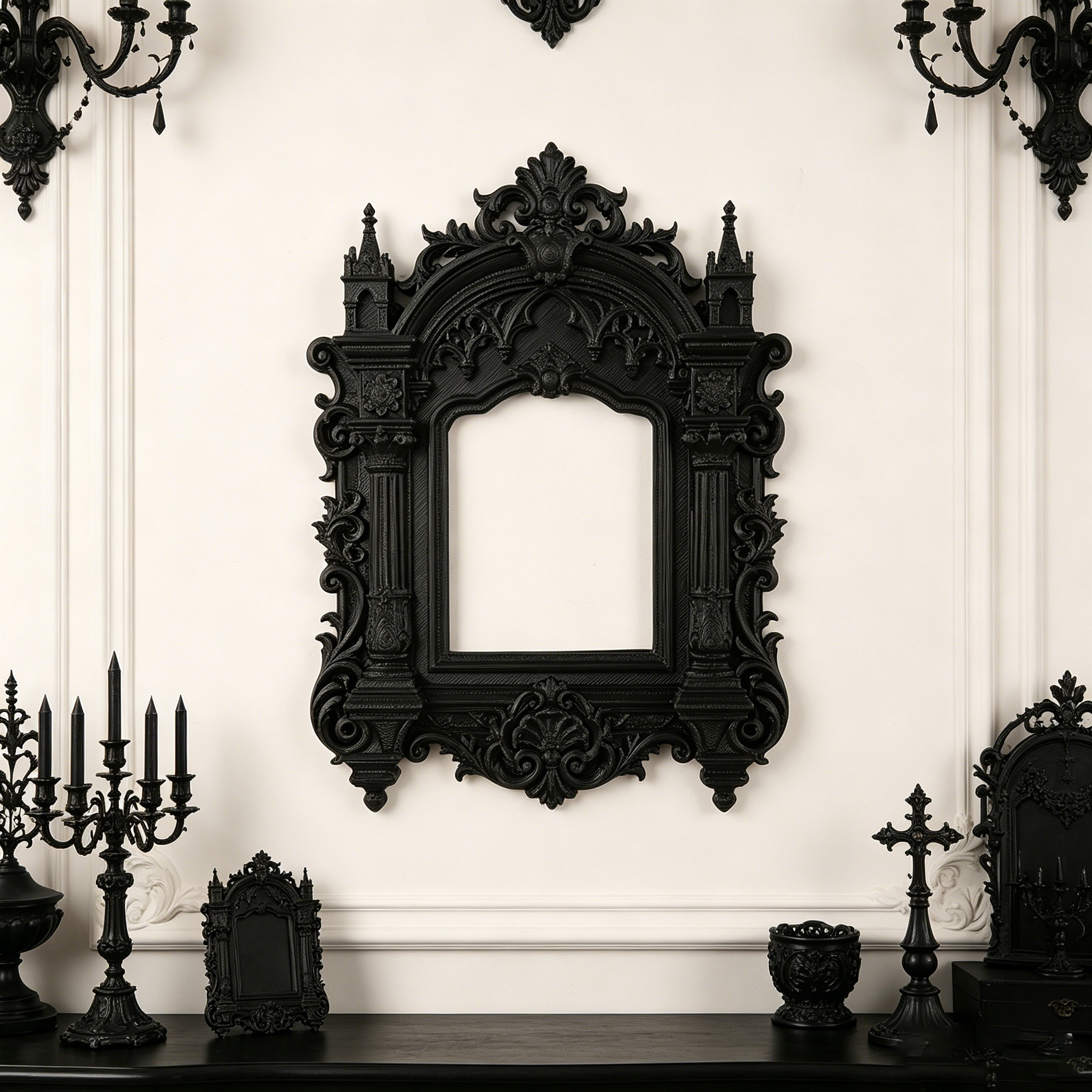 Cross-border Gothic castle rel - Home Decor Gothic บทวิจารณ์และราคา