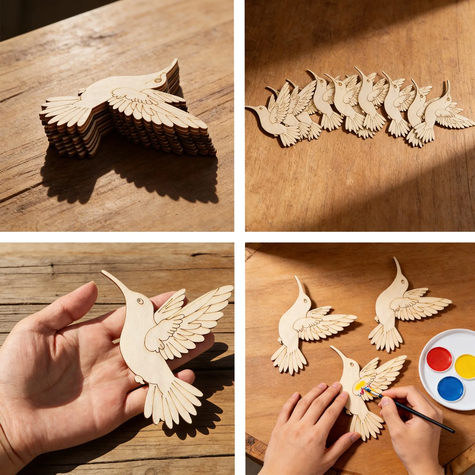 10pcs Unfinished Wood Animal B - Home Decor You บทวิจารณ์และราคา