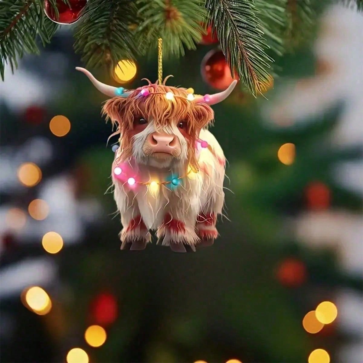 1pc Cute Highland Cow Christma - Home Decor Gift บทวิจารณ์และราคา