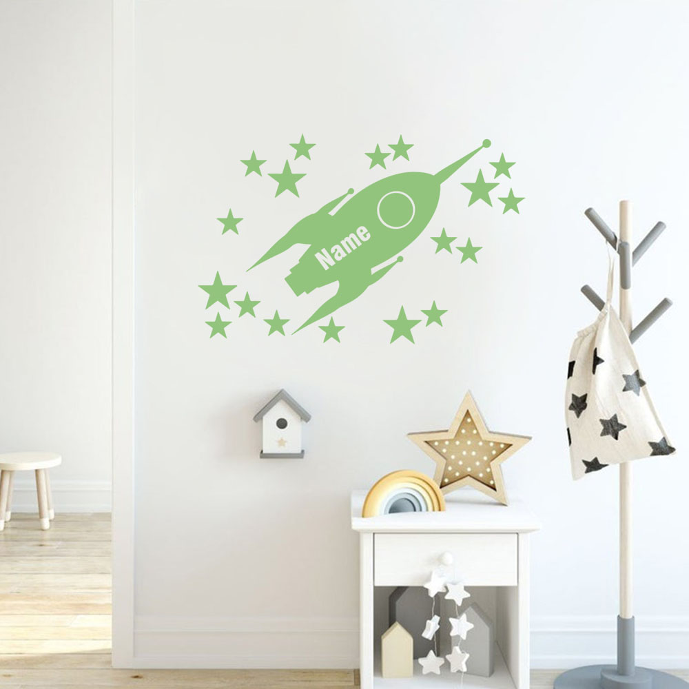 1pc Cartoon Rockets and stars  - Home Decor Living บทวิจารณ์และราคา