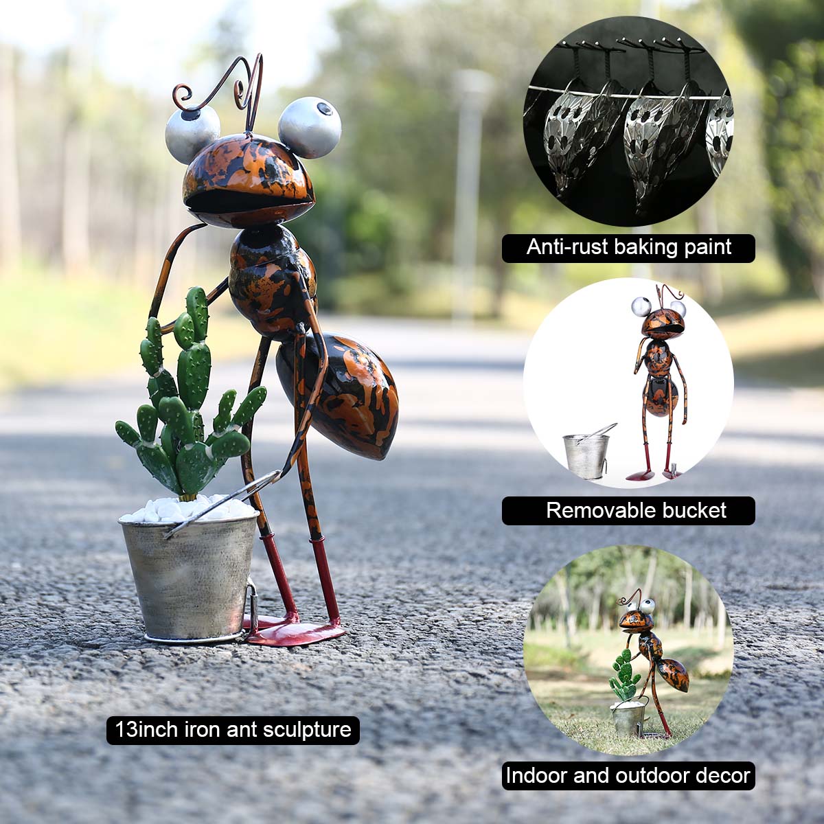 Ants Sculpture Cartoon Ants Ga - Home Decor Humacao บทวิจารณ์และราคา
