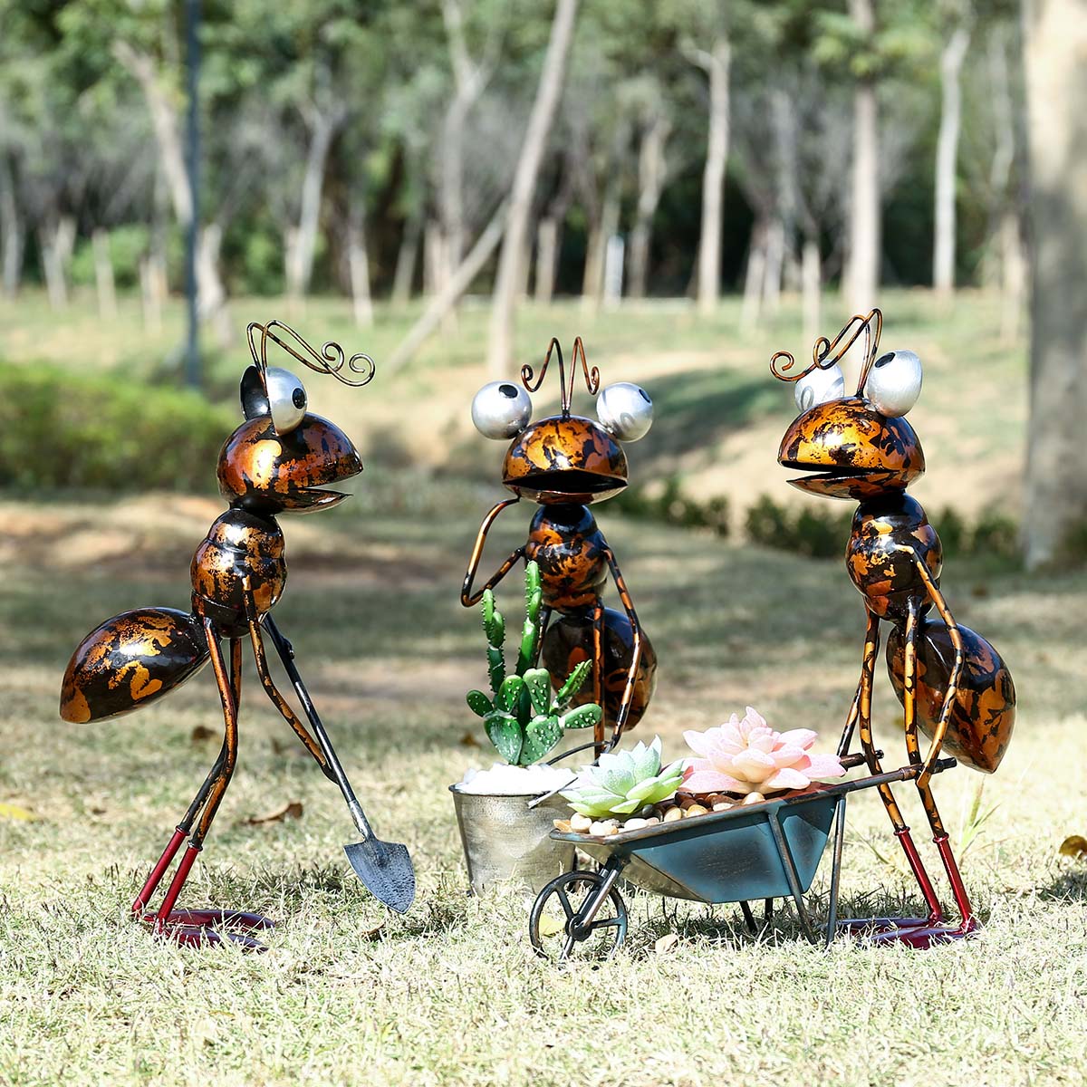 Ants Sculpture Cartoon Ants Ga - Home Decor Humacao บทวิจารณ์และราคา