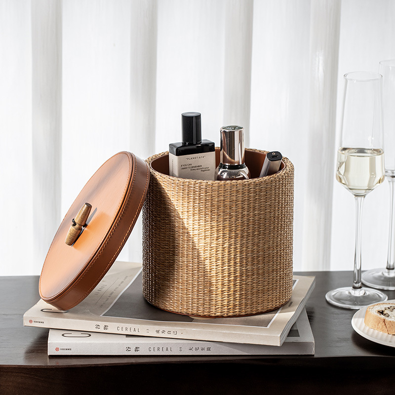 Retro rattan storage box Home  - Home Decor Rattan บทวิจารณ์และราคา