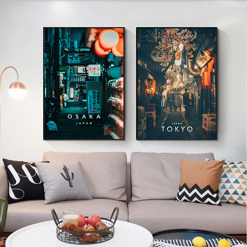 Vintage Japan Tokyo Japanese C - Home Decor Japanese บทวิจารณ์และราคา