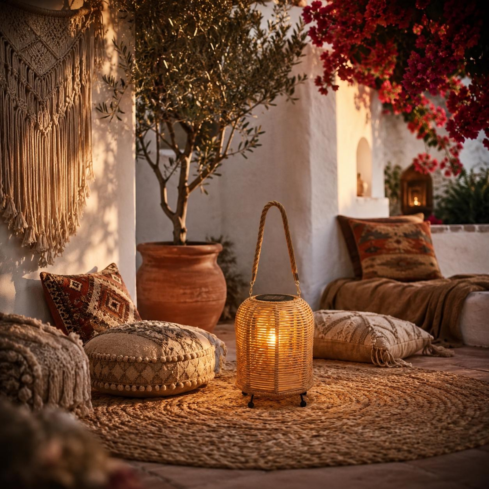 Handwoven Solar Lantern Warm L - Home Decor Garden บทวิจารณ์และราคา