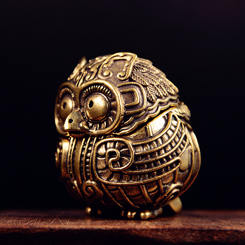 Antique Brass Cute Owl Small S - Home Decor Humacao บทวิจารณ์และราคา