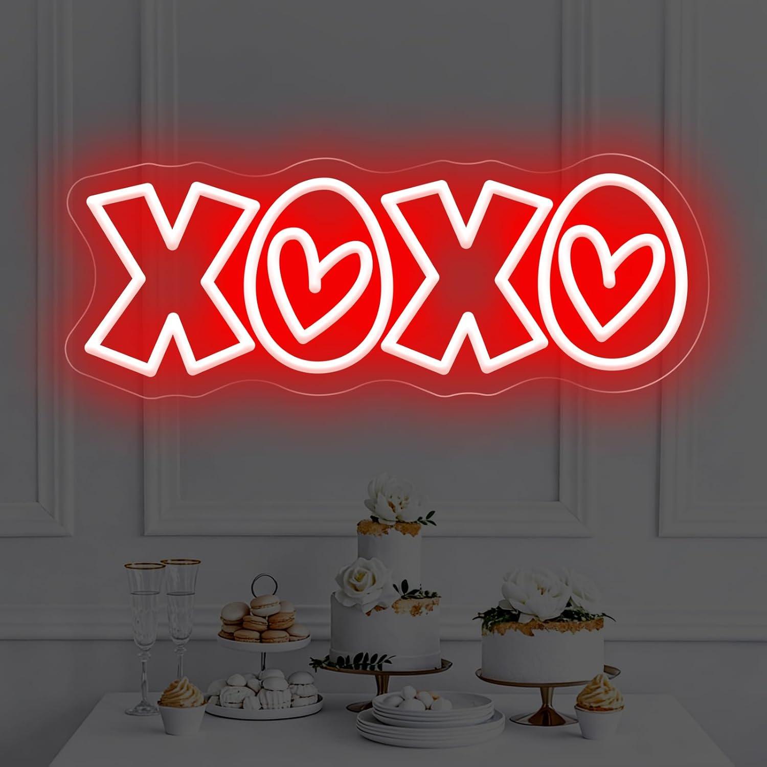 XOXO Neon Sign USB Dimmable LE - Home Decor Gift บทวิจารณ์และราคา