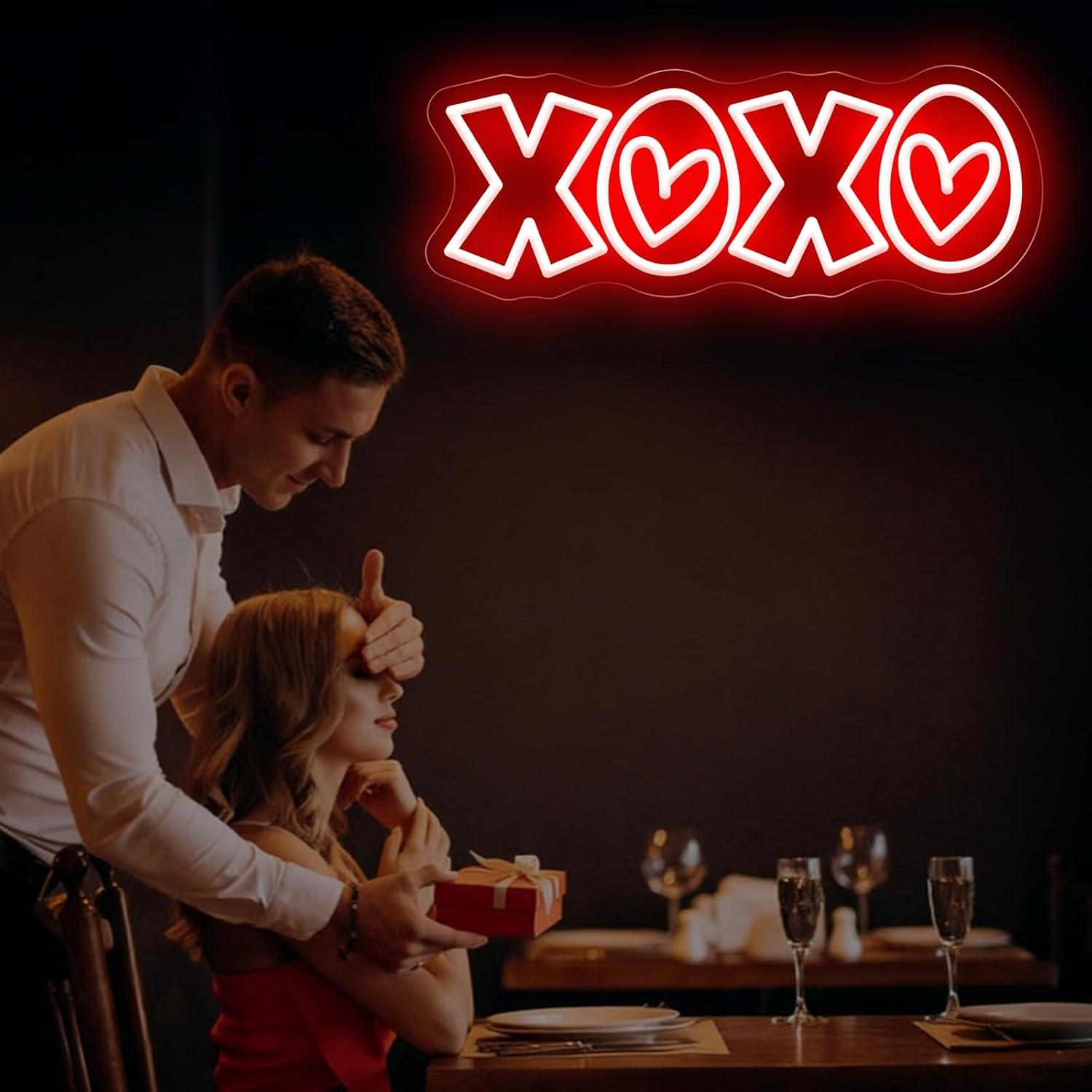XOXO Neon Sign USB Dimmable LE - Home Decor Gift บทวิจารณ์และราคา