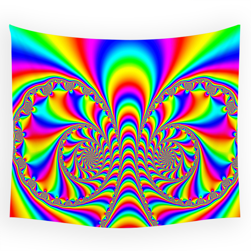 Tapestry Psychedelic Pattern Y - Home Decor Hippie บทวิจารณ์และราคา