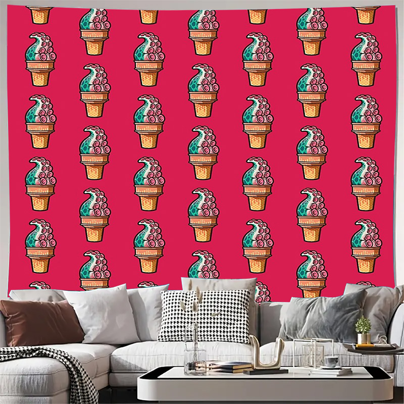 Ice Cream Tapestry Wall Hangin - Home Decor Hippie บทวิจารณ์และราคา