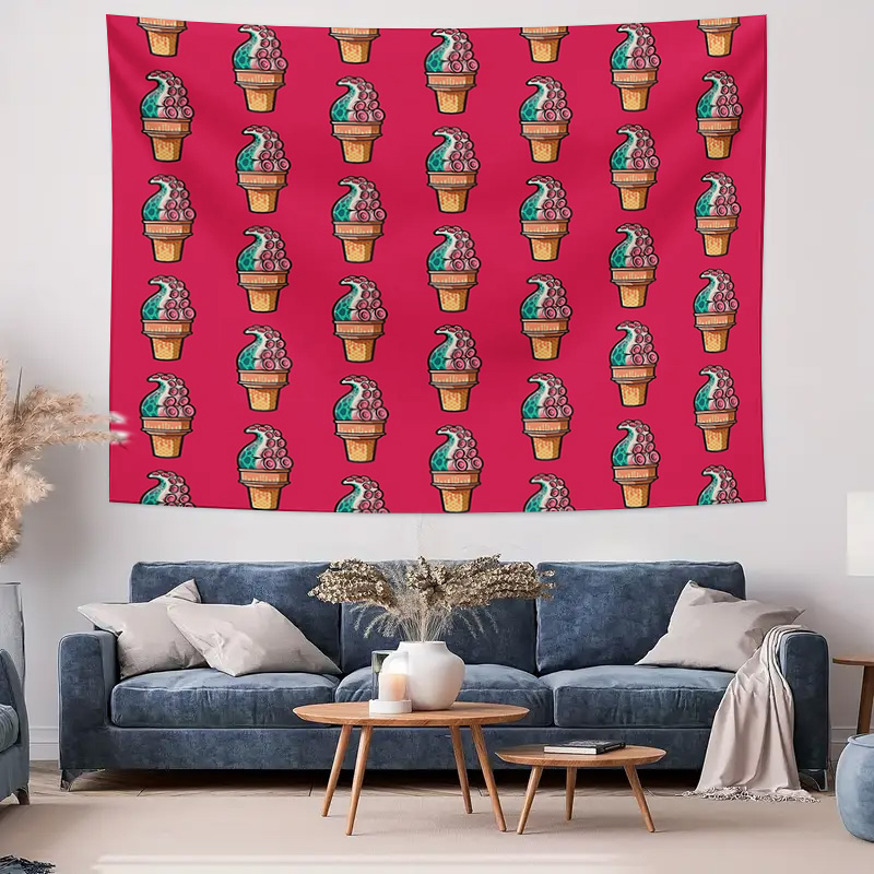 Ice Cream Tapestry Wall Hangin - Home Decor Hippie บทวิจารณ์และราคา