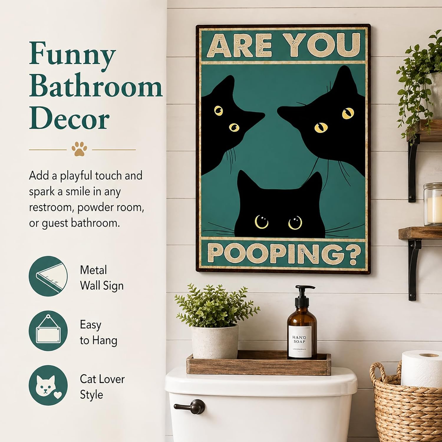 Vintage Decor Black Cat Wall A - Home Decor Gothic บทวิจารณ์และราคา