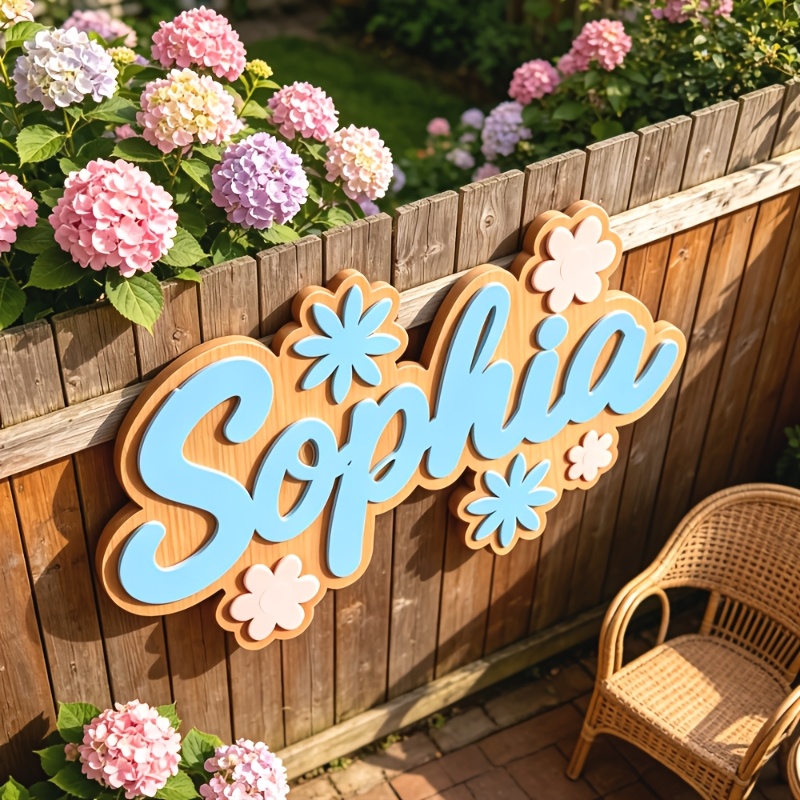 Personalized Floral Themed Nam - Home Decor For Birthday บทวิจารณ์และราคา