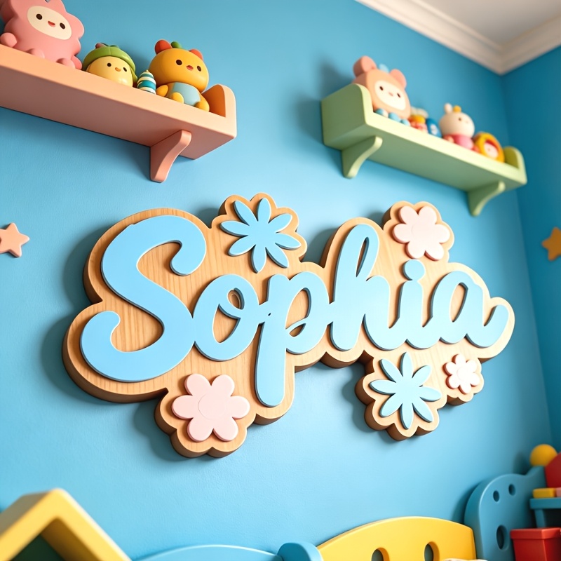 Personalized Floral Themed Nam - Home Decor For Birthday บทวิจารณ์และราคา