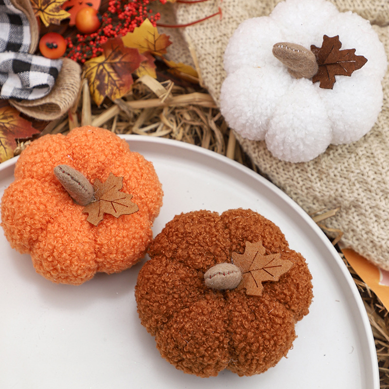 Fluffy Pumpkin Plush Halloween - Home Decor You บทวิจารณ์และราคา