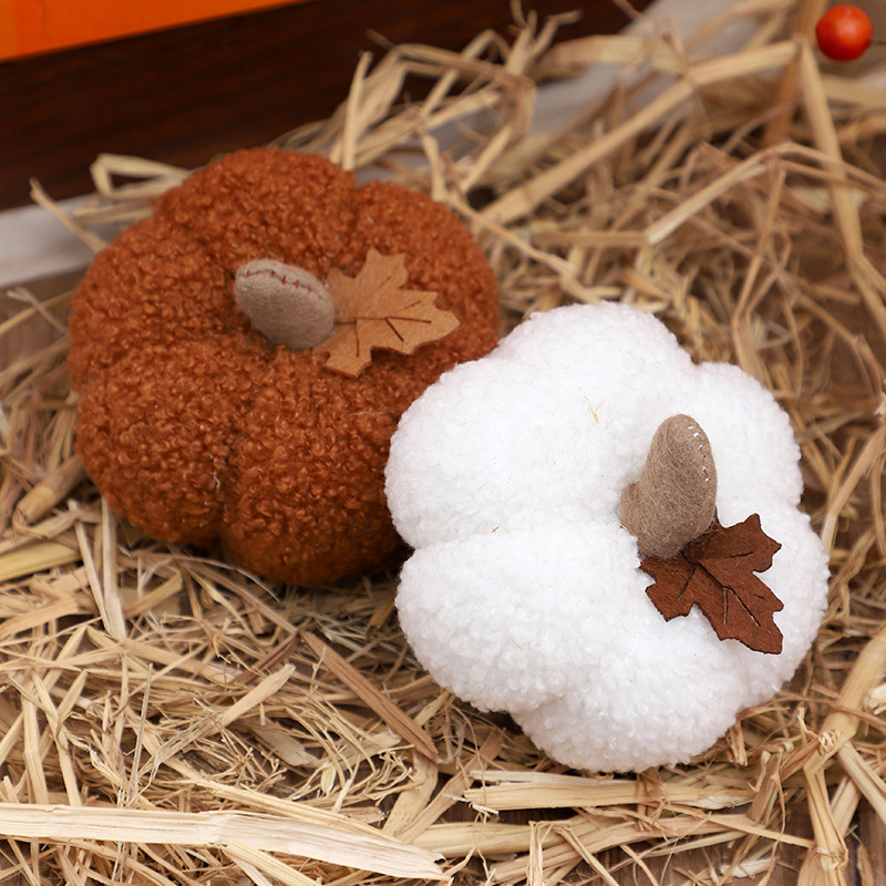 Fluffy Pumpkin Plush Halloween - Home Decor You บทวิจารณ์และราคา