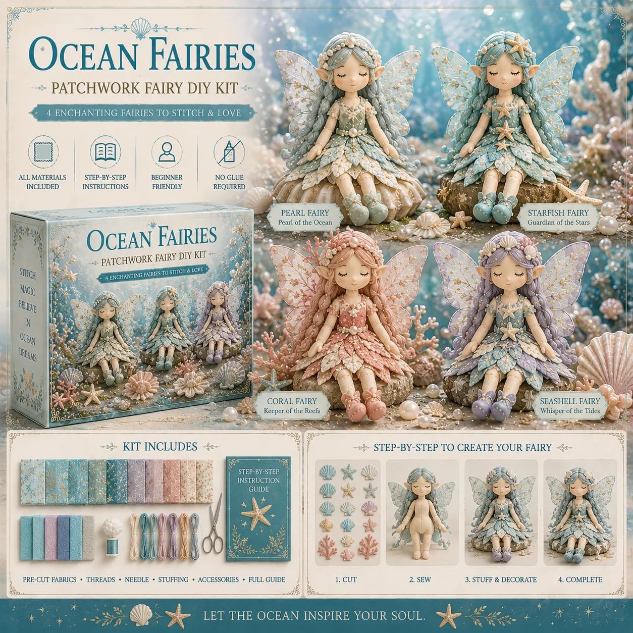 Fairy Patchwork DIY Collection - Home Decor Gift บทวิจารณ์และราคา
