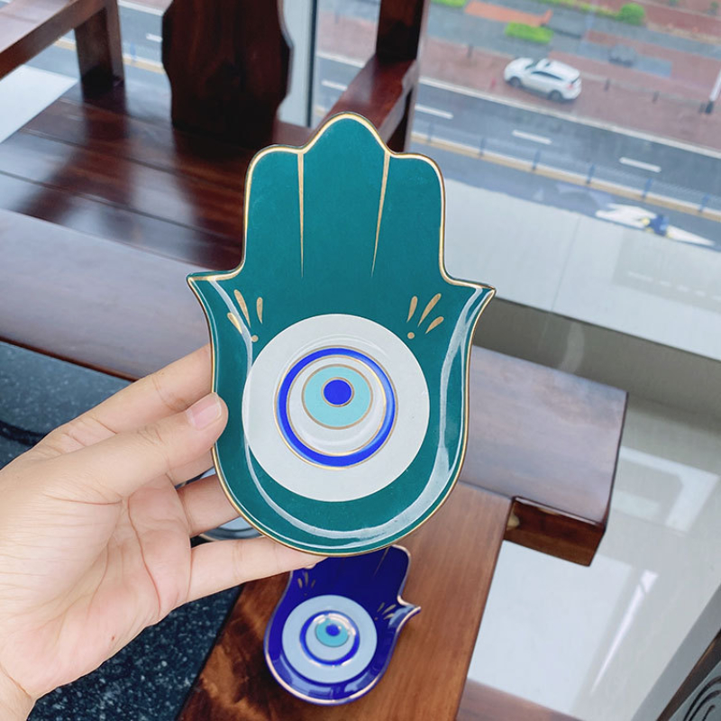Ceramic Evil Eye Hamsa Hand of - Home Decor Humacao บทวิจารณ์และราคา