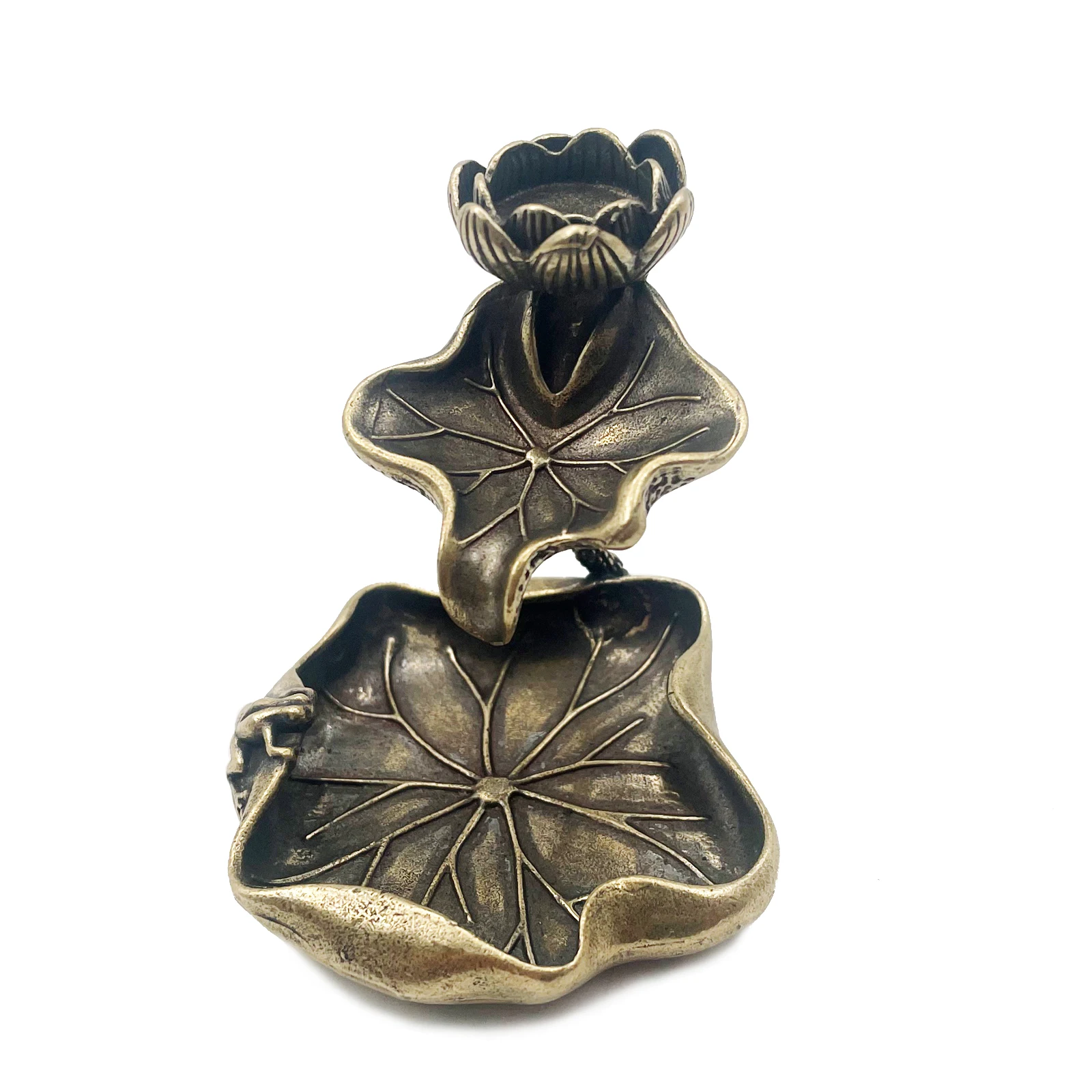 Antique Brass Lotus Leaf Backf - Home Decor Humacao บทวิจารณ์และราคา
