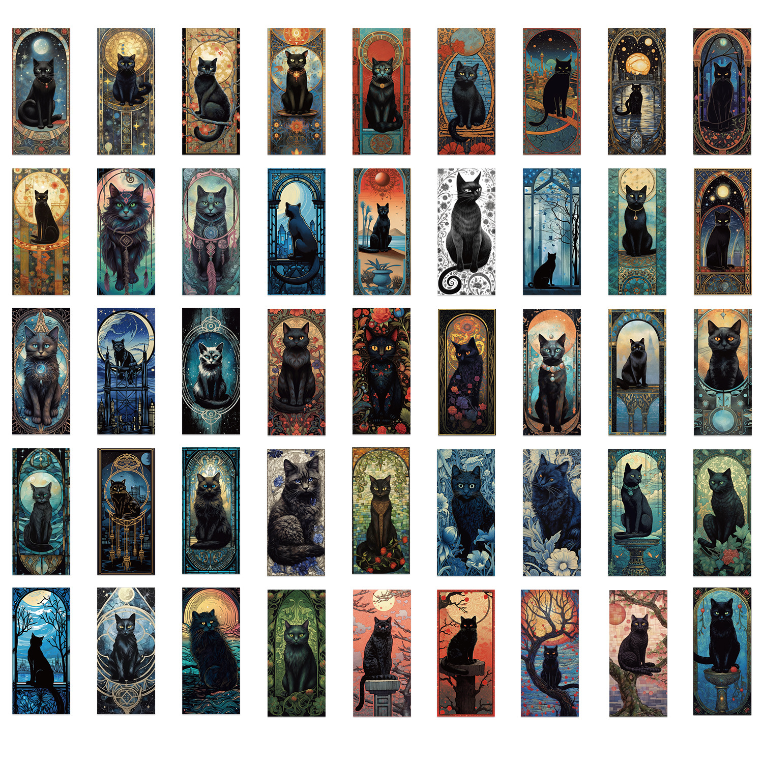 60PCS Dark Gothic Black Cat Ho - Home Decor Gothic บทวิจารณ์และราคา