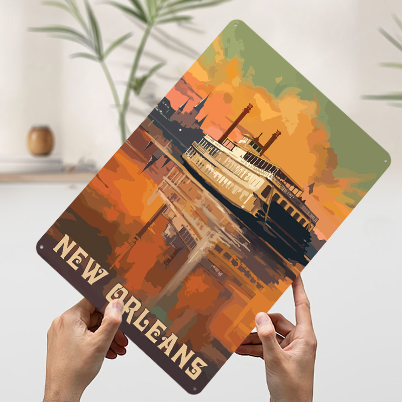Travel to New Orleans Printed  - Home Decor New Orleans บทวิจารณ์และราคา