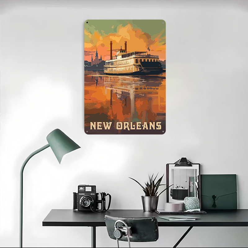 Travel to New Orleans Printed  - Home Decor New Orleans บทวิจารณ์และราคา