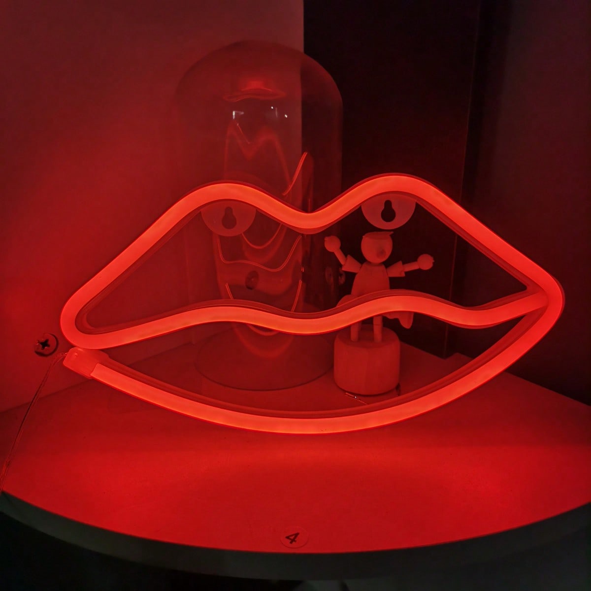 1 Pack Red Lips LED Neon Sign, - Home Decor Room บทวิจารณ์และราคา