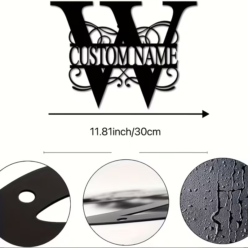 Classic Custom Monogram Metal  - Home Decor Garden บทวิจารณ์และราคา