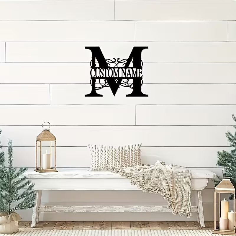 Classic Custom Monogram Metal  - Home Decor Garden บทวิจารณ์และราคา