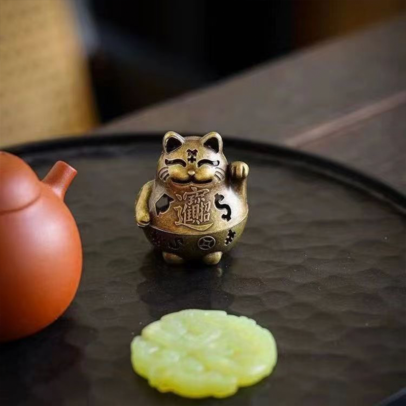 Lucky Cat Incense Burner Elega - Home Decor Humacao บทวิจารณ์และราคา