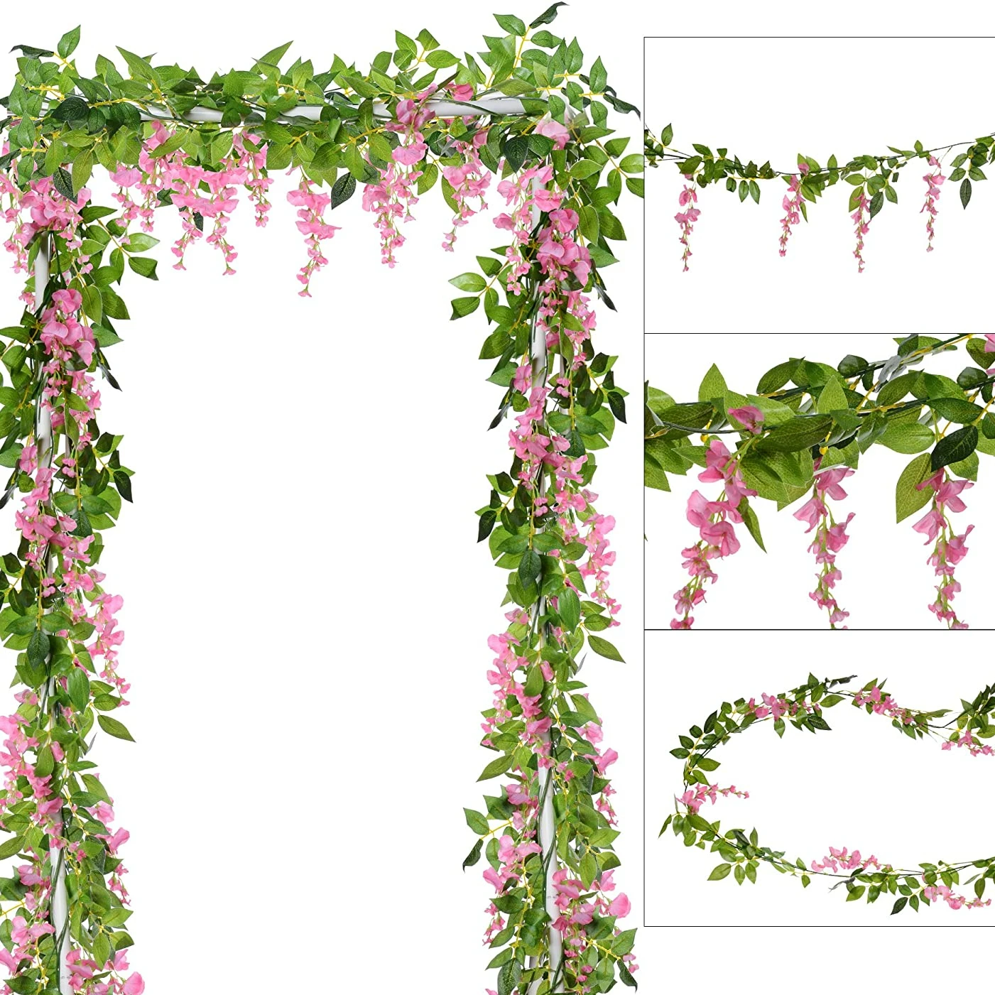 1.8M Artificial Flowers Silk A - Home Decor Rattan บทวิจารณ์และราคา