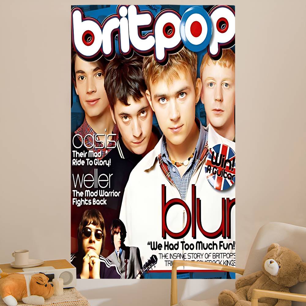 Band Musik Rapper Blur Anime T - Home Decor Hippie บทวิจารณ์และราคา