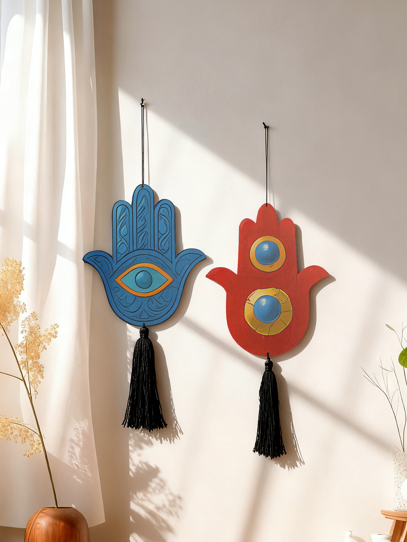 1pc Hamsa Hand Wall Hanging De - Home Decor Humacao บทวิจารณ์และราคา