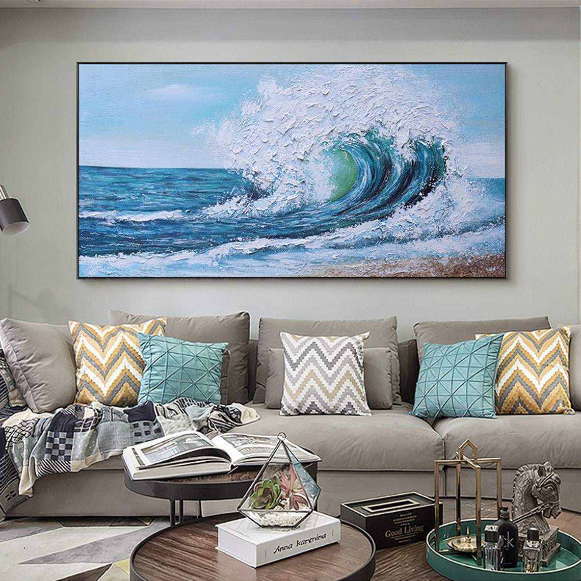 Waves Modern  Large Palette Kn - Home Decor Color Palettes บทวิจารณ์และราคา