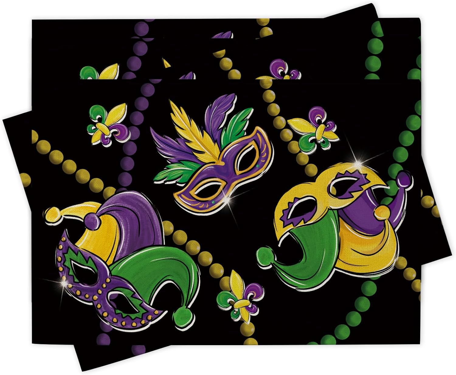 Mardi Gras Alligator Placemats - Home Decor New Orleans บทวิจารณ์และราคา