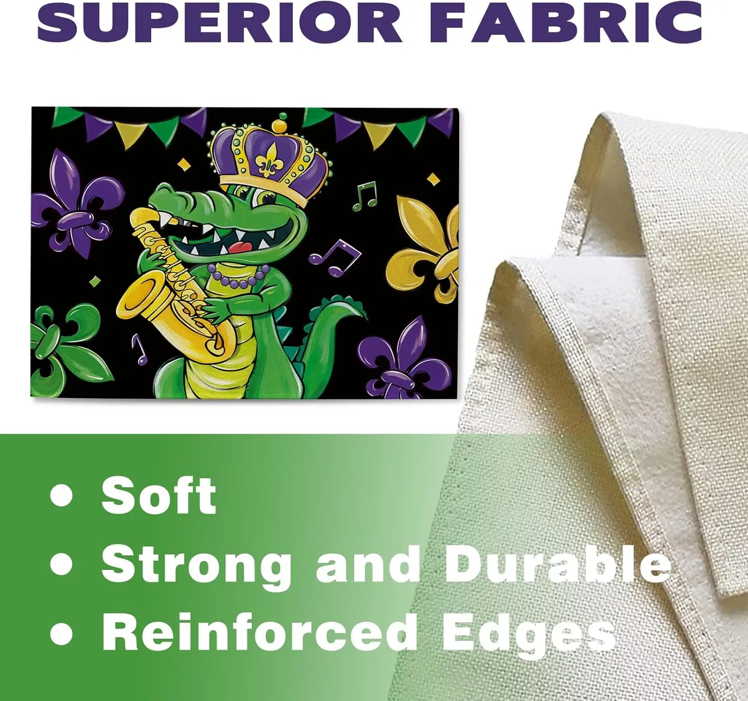 Mardi Gras Alligator Placemats - Home Decor New Orleans บทวิจารณ์และราคา