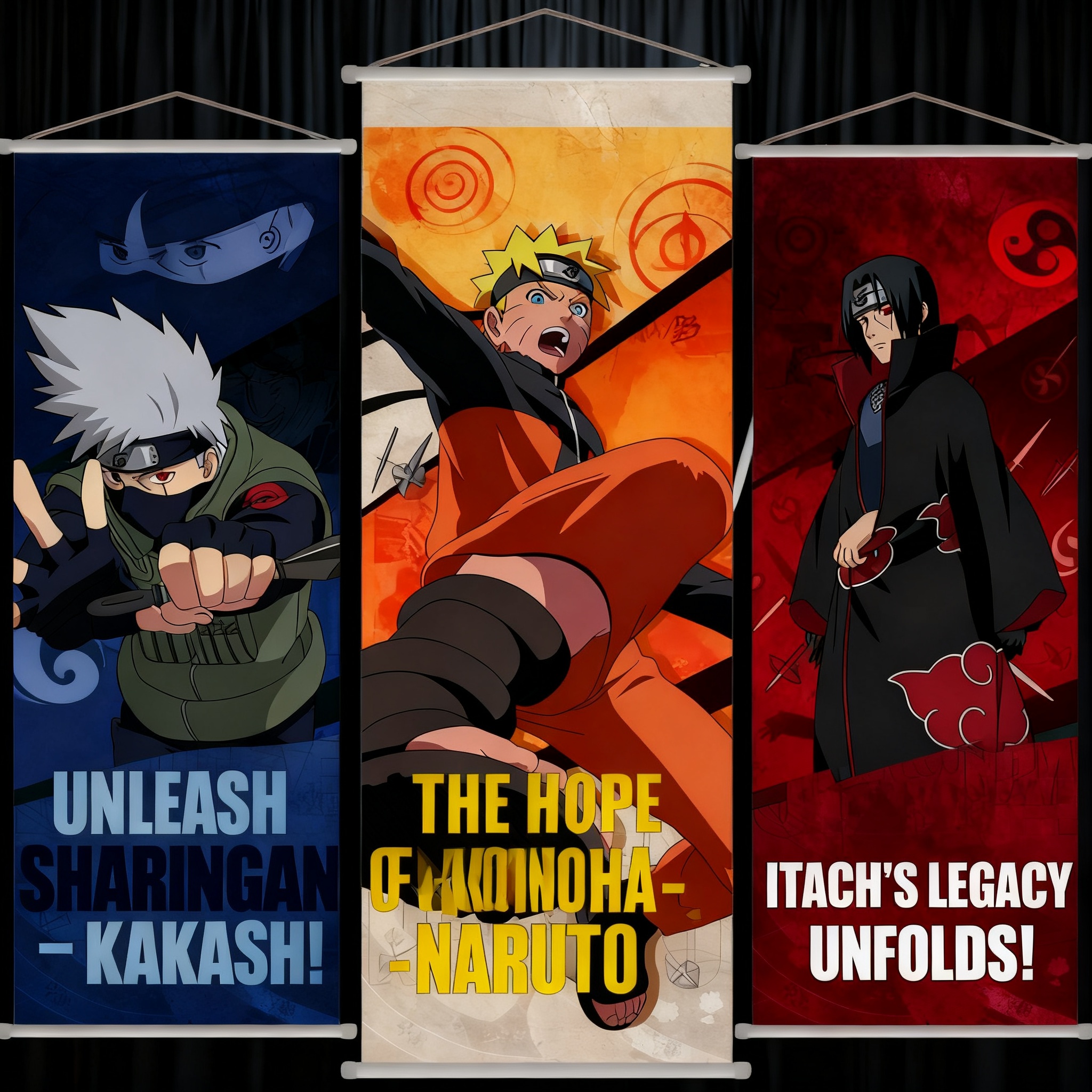 Naruto Anime Uzumaki Long Scro - Home Decor Japanese บทวิจารณ์และราคา