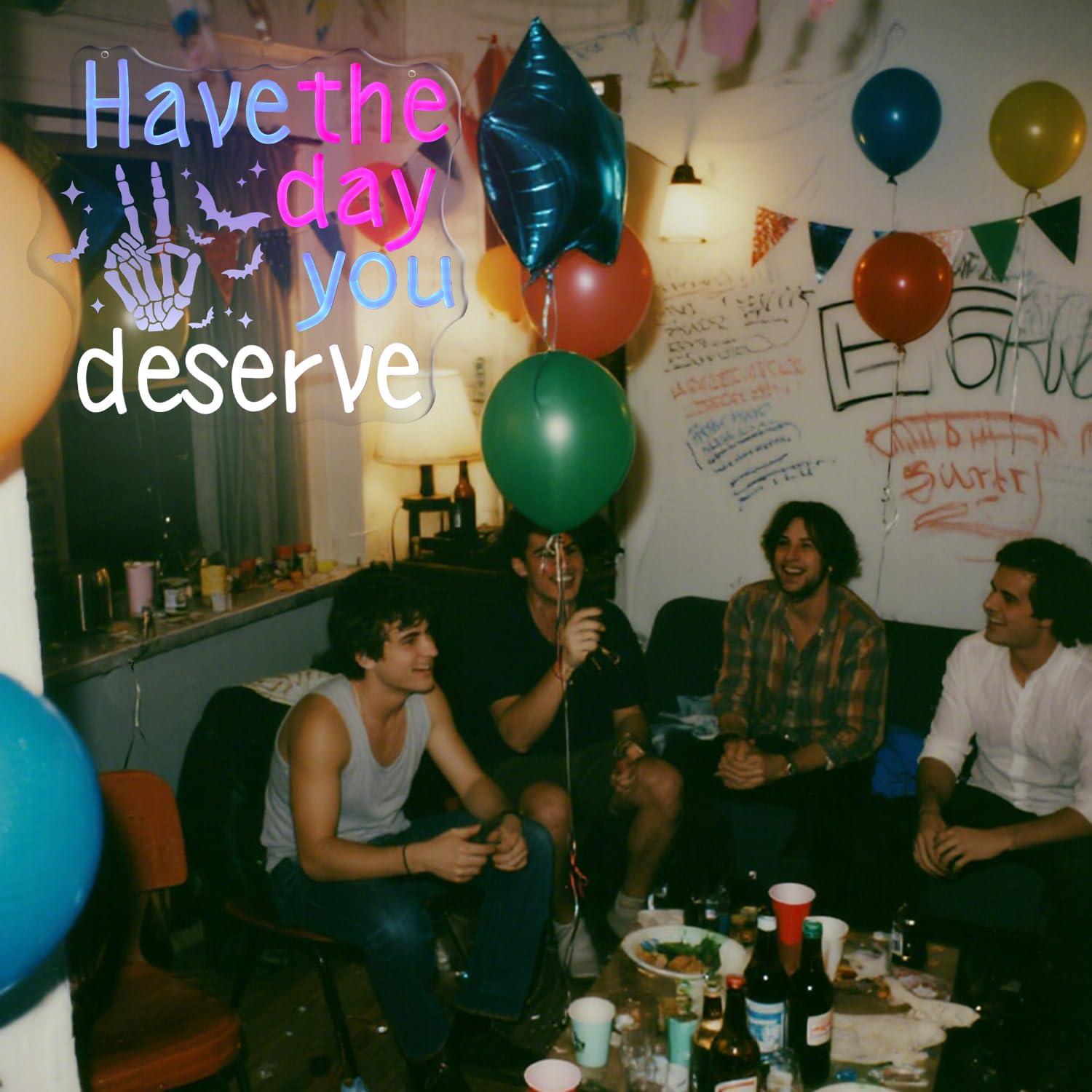 Have The Day You Deserve Neon  - Home Decor Room บทวิจารณ์และราคา