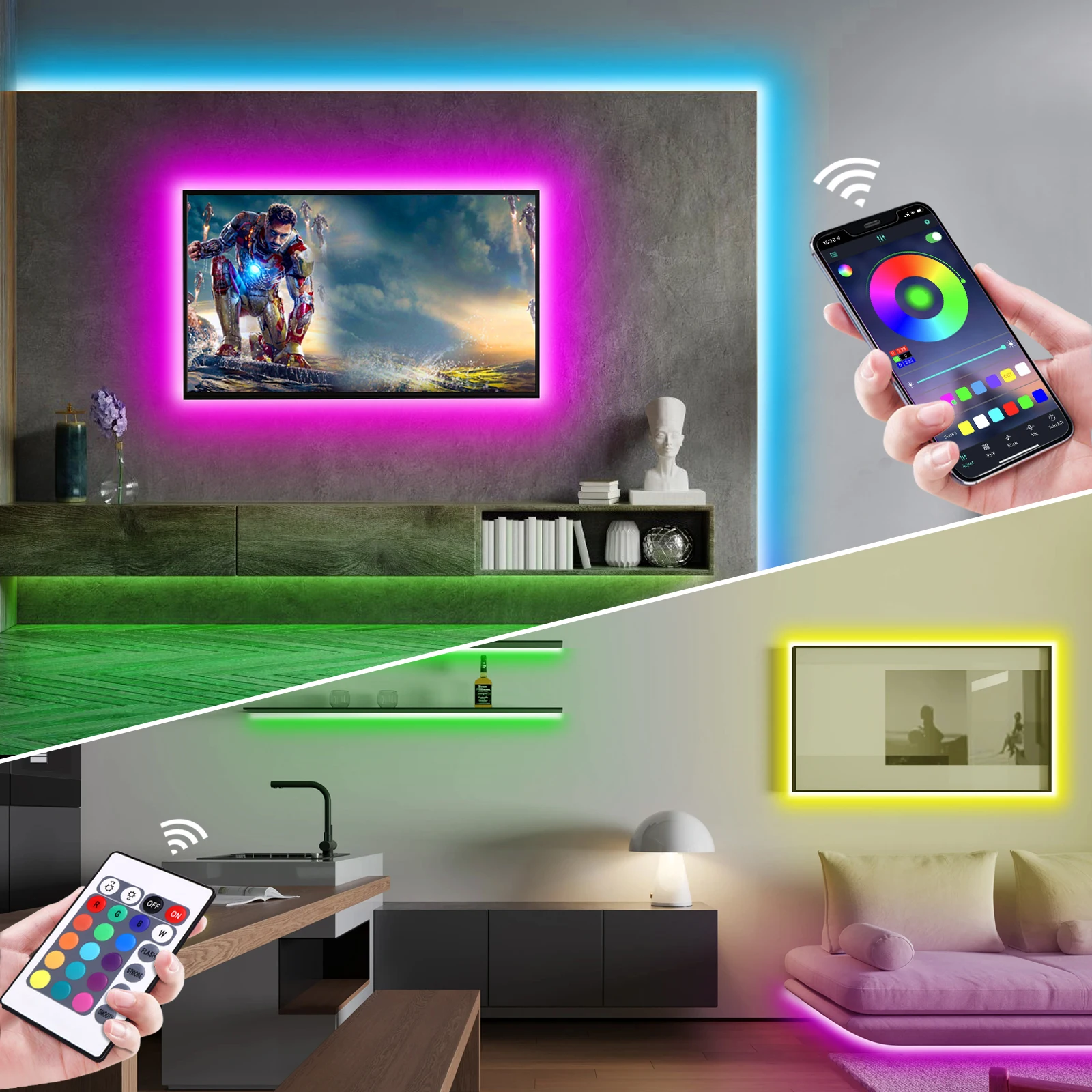 1-5m RGB LED Neon Strip Light  - Home Decor Room บทวิจารณ์และราคา