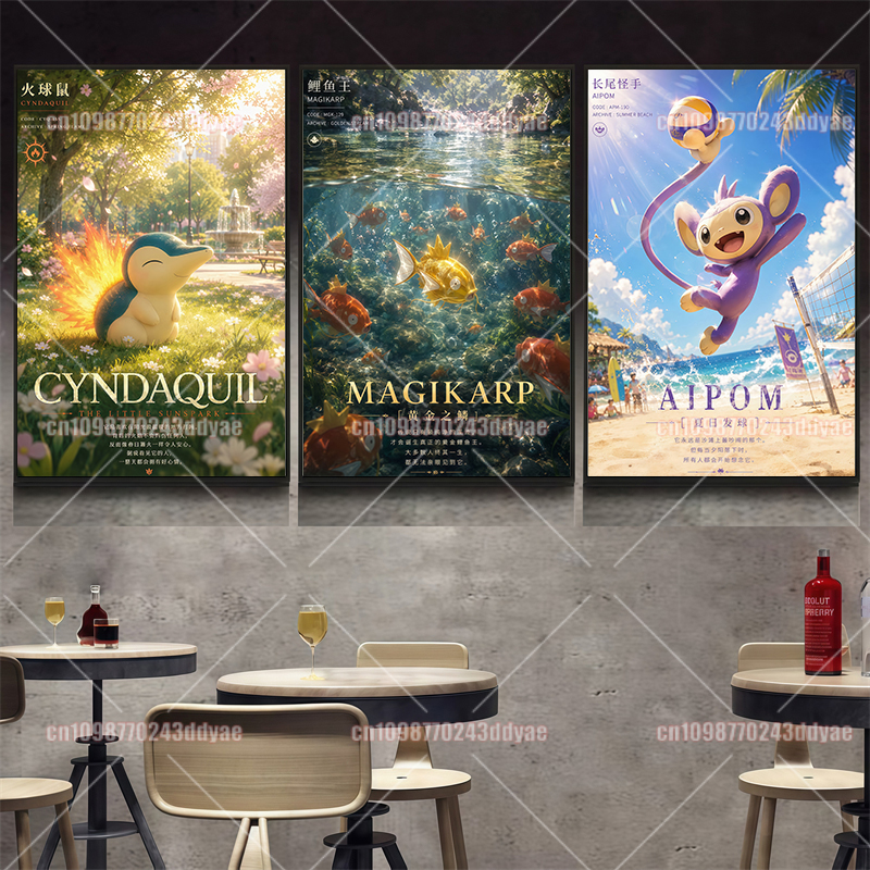 Pokemon Anime Poster HD Printe - Home Decor Living บทวิจารณ์และราคา